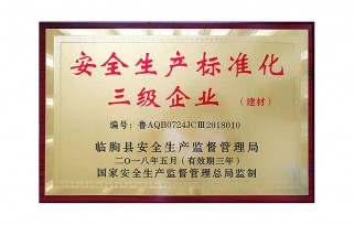 **生产标准化三级企业